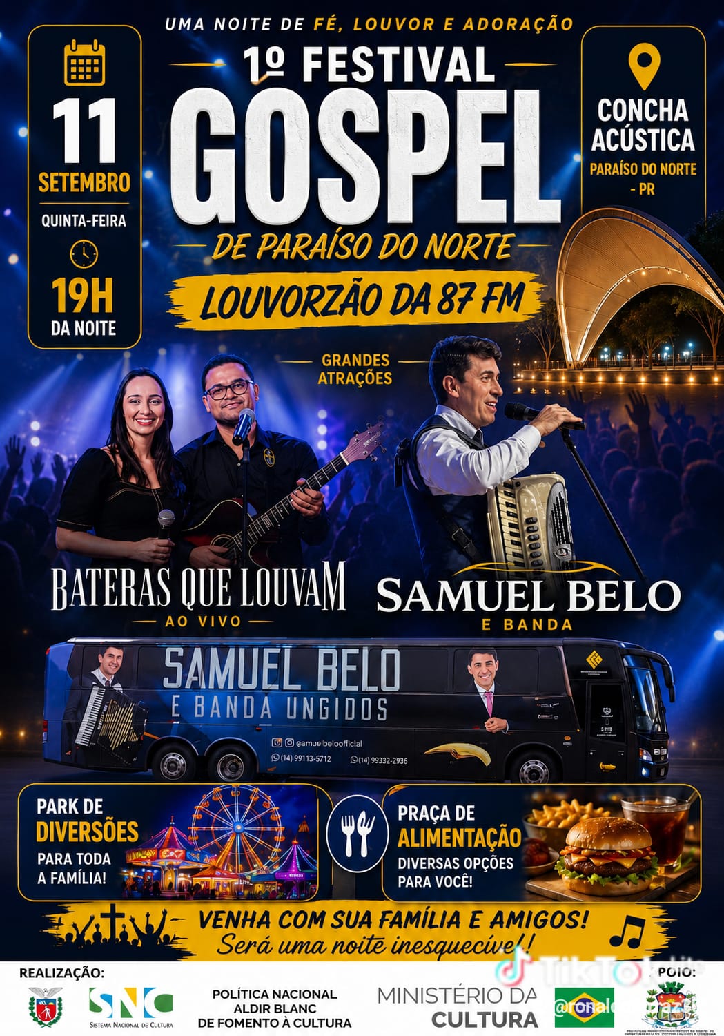 FESTIVAL DE MUSICA GOSPEL PARAISO DO NORTE DIA 11 SETEMBRO